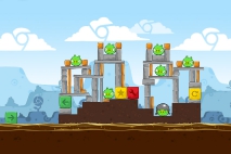 Angry Birds Chrome Dimension уровень 2