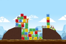 Angry Birds Chrome Dimension уровень 3