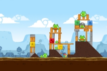 Angry Birds Chrome Dimension уровень 4