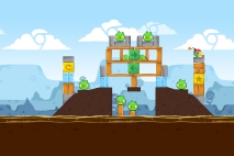 Angry Birds Chrome Dimension уровень 5