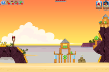 Angry Birds Friends Pigini Beach уровень 5