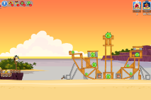 Angry Birds Friends Pigini Beach уровень 11