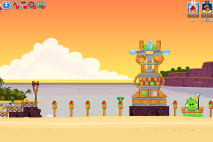 Angry Birds Friends Pigini Beach уровень 15