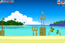 Angry Birds Friends Surf and Turf Уровень 1