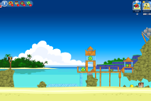 Angry Birds Friends Surf and Turf Уровень 6