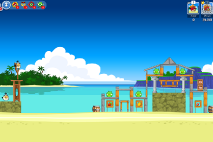 Angry Birds Friends Surf and Turf Уровень 10