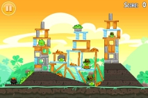 Angry Birds Seasons Go Green Get Lucky уровень 12