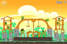 Angry Birds Seasons Go Green Get Lucky уровень 4