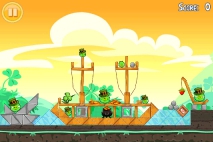 Angry Birds Seasons Go Green Get Lucky уровень 5