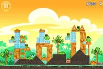 Angry Birds Seasons Go Green Get Lucky уровень 6