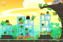 Angry Birds Seasons Go Green Get Lucky уровень 7