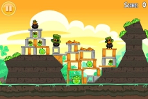 Angry Birds Seasons Go Green Get Lucky уровень 9