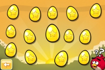 Angry Birds все 14 Золотых Яиц со звёздами