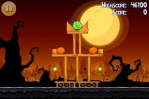 Angry Birds Seasons Trick or Treat уровень 1-1