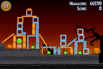 Angry Birds Seasons Trick or Treat уровень 1-15