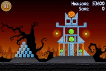 Angry Birds Seasons Trick or Treat уровень 1-3