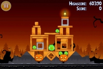 Angry Birds Seasons Trick or Treat уровень 1-6