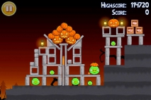 Angry Birds Seasons Trick or Treat уровень 1-8