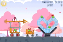 Angry Birds Seasons Hogs and Kisses уровень 10