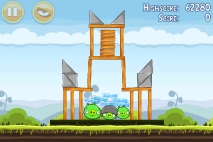 Angry Birds Mighty Hoax уровень 4-1