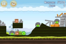 Angry Birds Mighty Hoax уровень 4-10