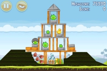 Angry Birds Mighty Hoax уровень 4-11