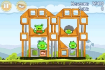 Angry Birds Mighty Hoax уровень 4-13