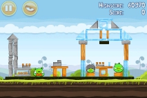 Angry Birds Mighty Hoax уровень 4-3