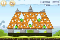 Angry Birds Mighty Hoax уровень 4-6