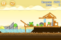 Angry Birds Mighty Hoax уровень 5-10