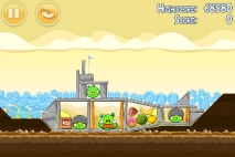 Angry Birds Mighty Hoax уровень 5-13