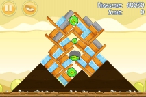 Angry Birds Mighty Hoax уровень 5-15