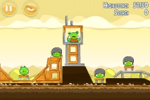 Angry Birds Mighty Hoax уровень 5-2