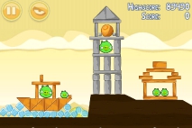 Angry Birds Mighty Hoax уровень 5-7