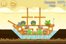 Angry Birds Mighty Hoax уровень 5-8