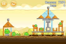 Angry Birds Mighty Hoax уровень 5-9