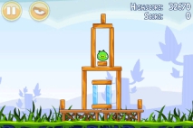 Angry Birds Poached Eggs уровень 1-1