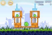 Angry Birds Poached Eggs уровень 1-9