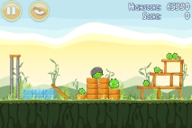 Angry Birds Poached Eggs уровень 2-1