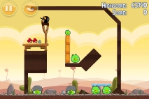 Angry Birds Poached Eggs уровень 3-2