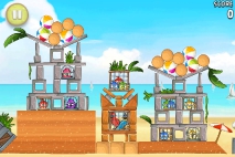 Angry Birds Rio Golden Beachball уровень 11