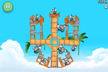 Angry Birds Rio Golden Beachball уровень 13