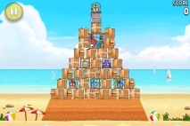 Angry Birds Rio Golden Beachball уровень 2