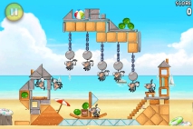 Angry Birds Rio Golden Beachball уровень 3