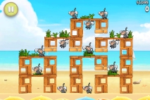 Angry Birds Rio Golden Beachball уровень 5