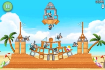 Angry Birds Rio Golden Beachball уровень 6