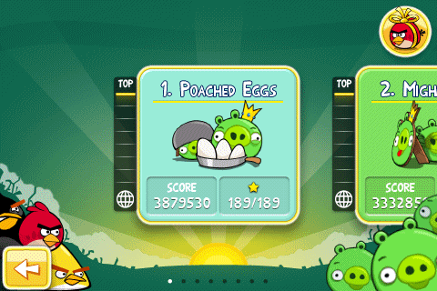 Angry Birds - Выбор Эпизода Angry Birds - Выбор Эпизода